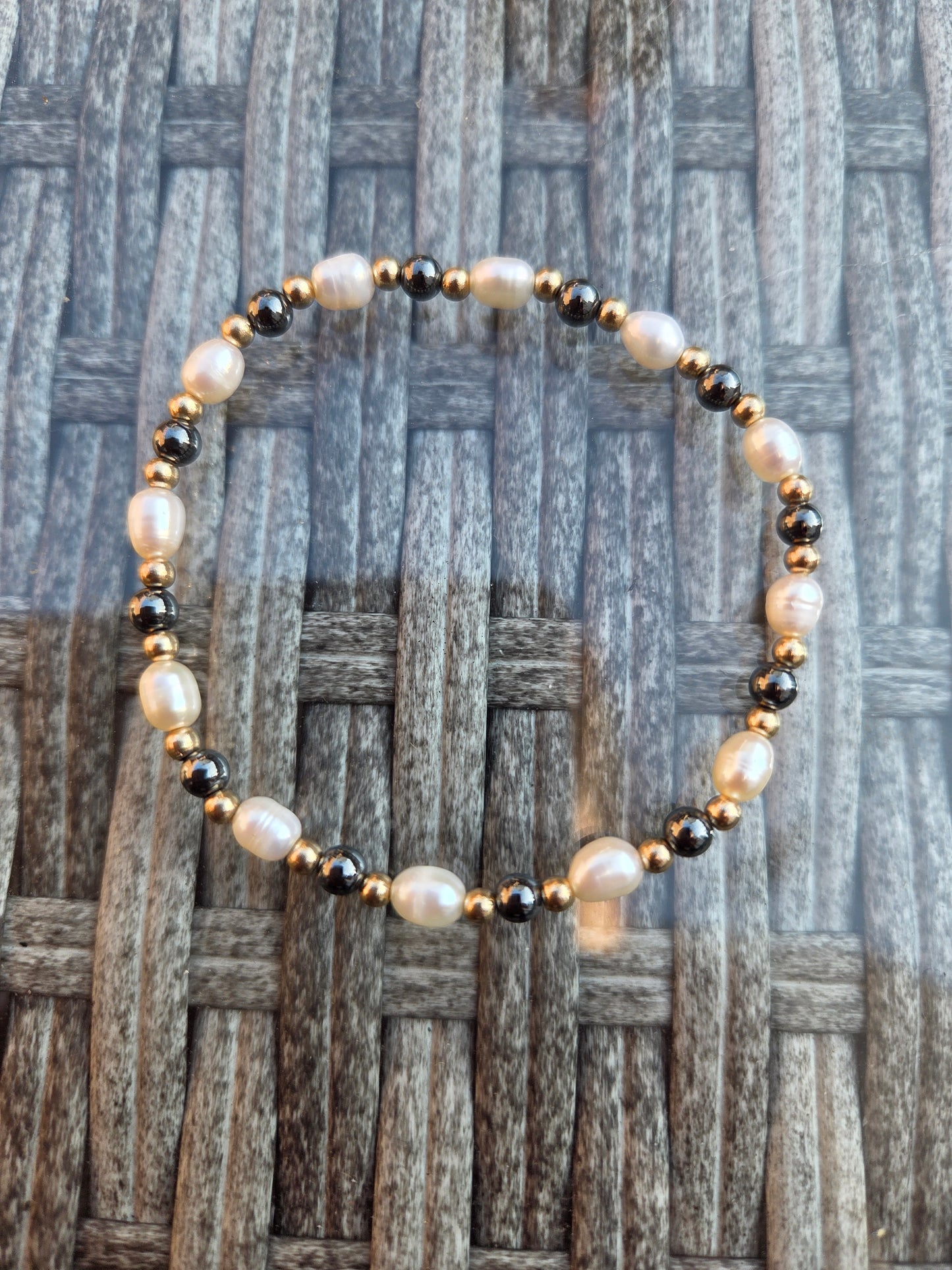 Pearl and Crystal bracelets