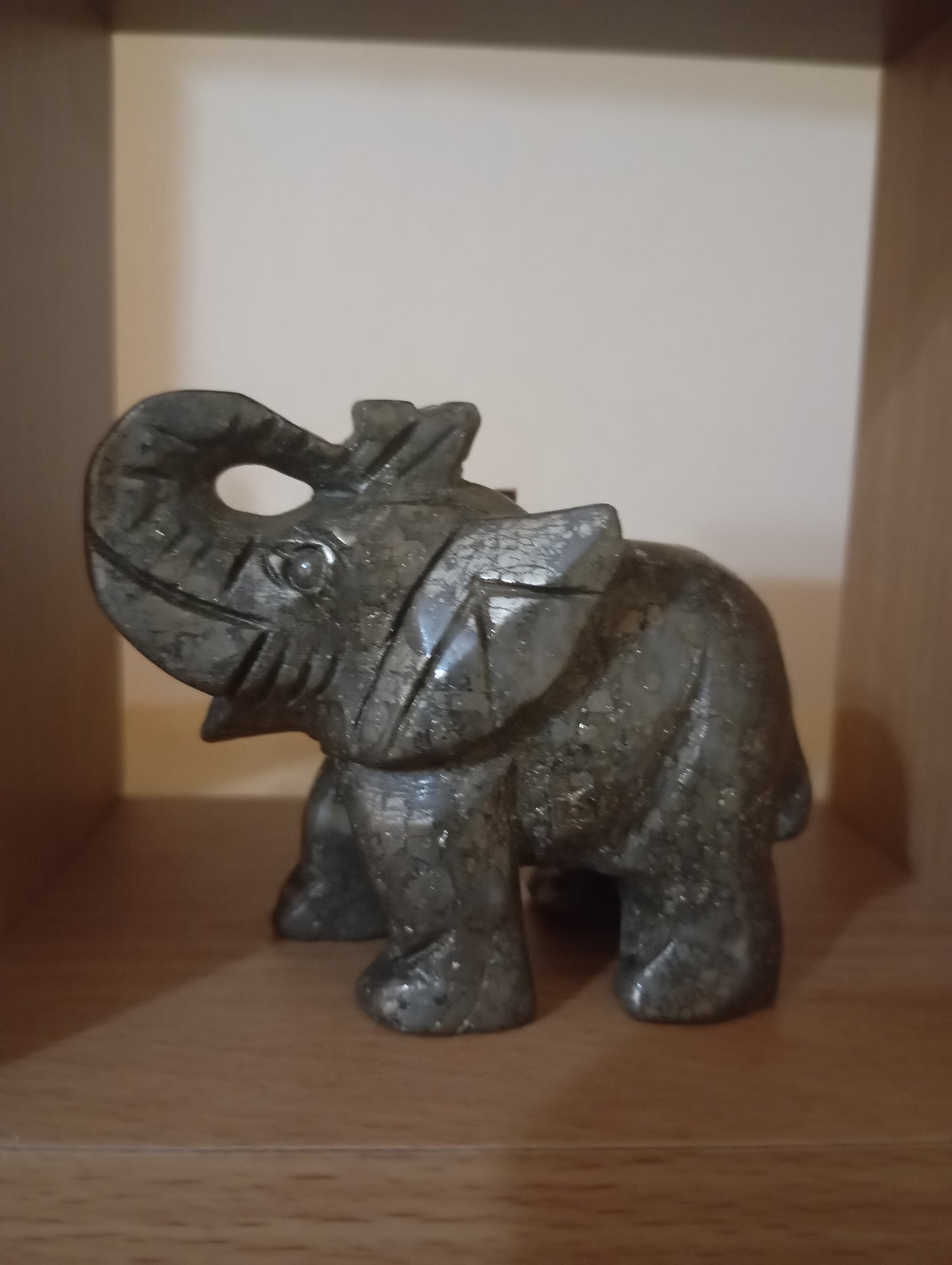 Elephant pyrite carvings