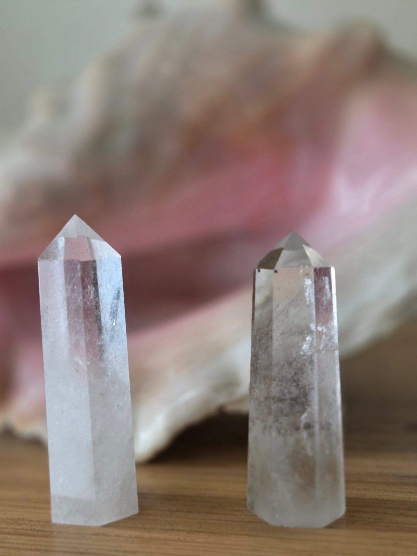 Clear Quartz tower.