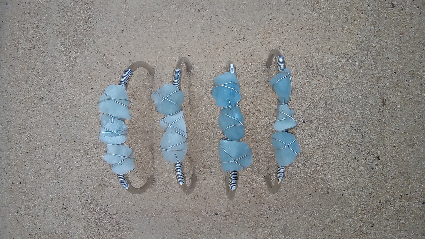 Childrens Aquamarine bangles