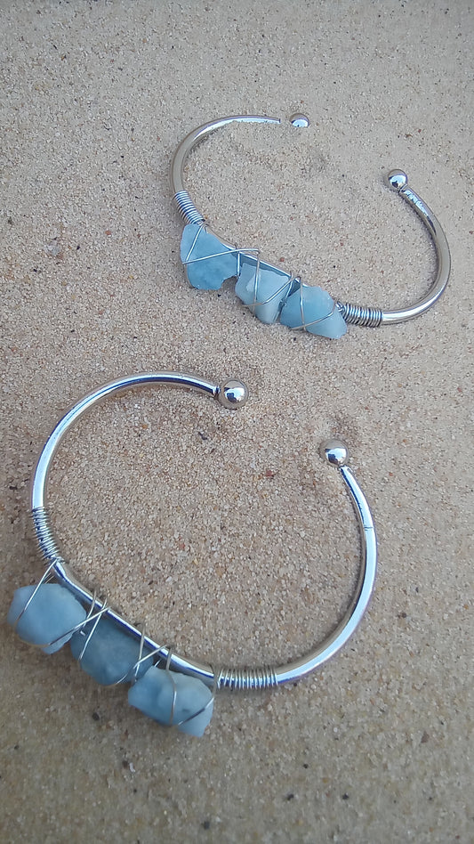 Childrens Aquamarine bangles