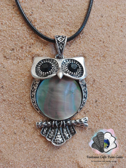 Black Lip Shell and Owl Spirit