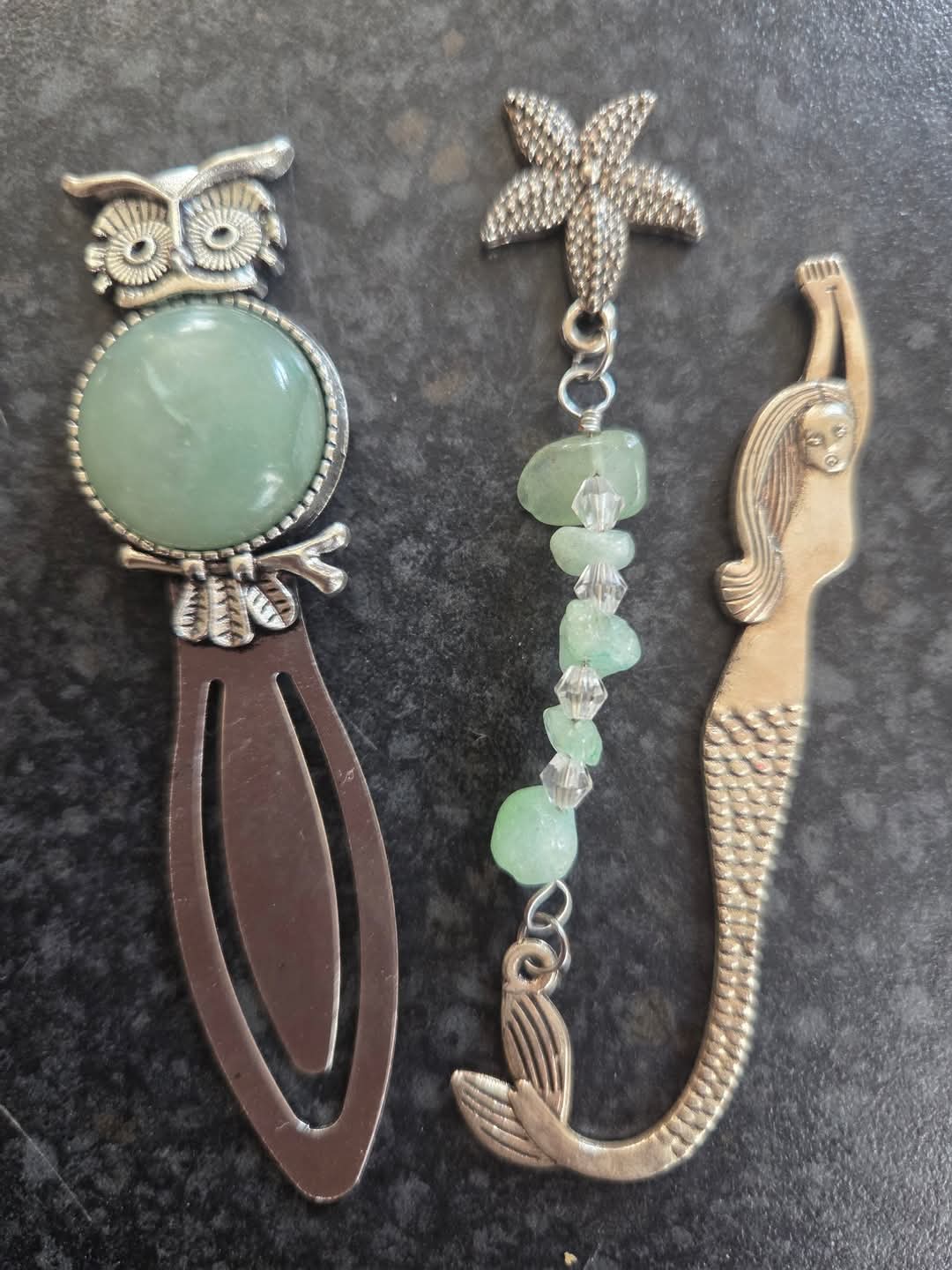 Owl and mermaid book marks