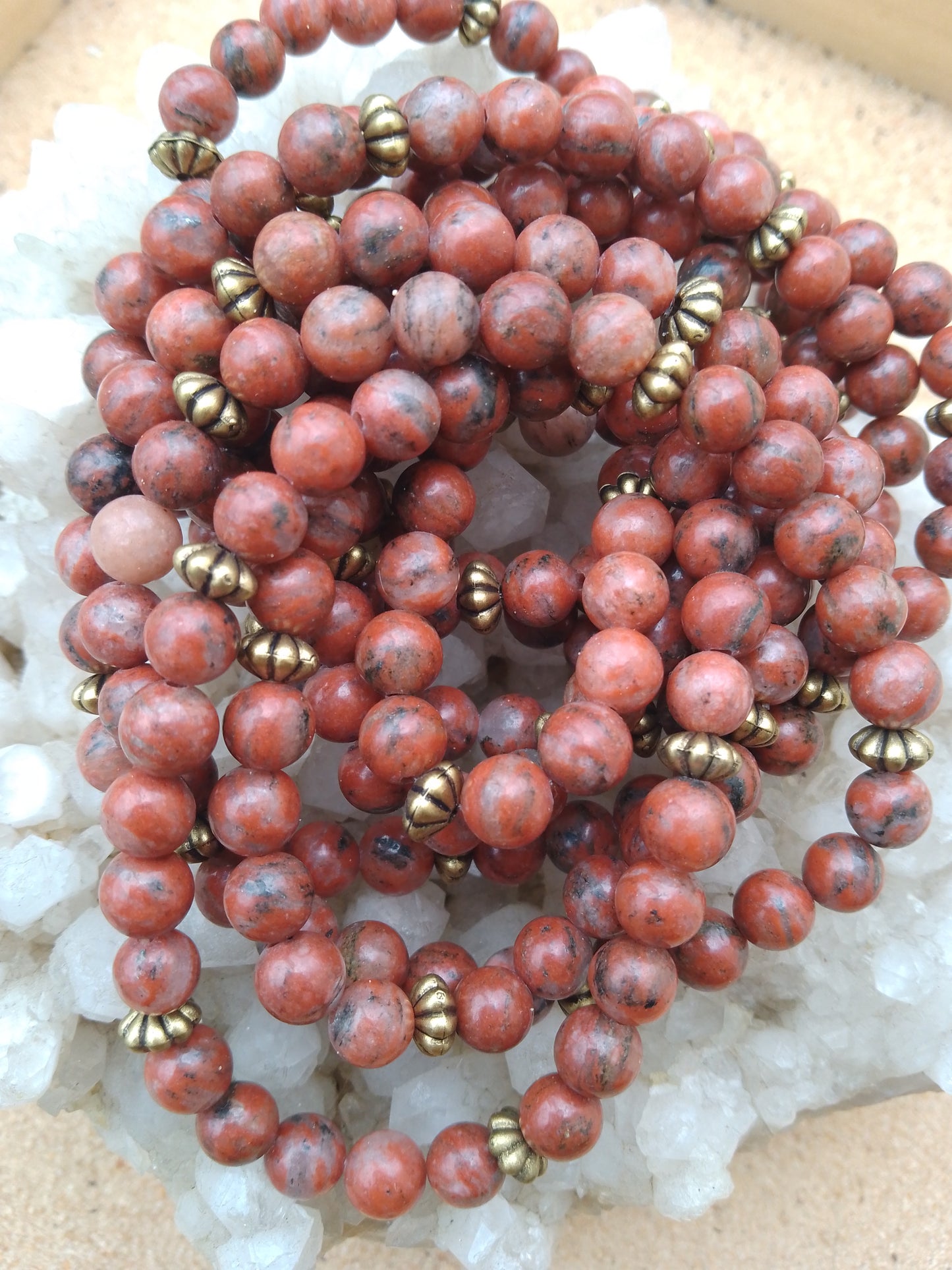 Red sesame Jasper