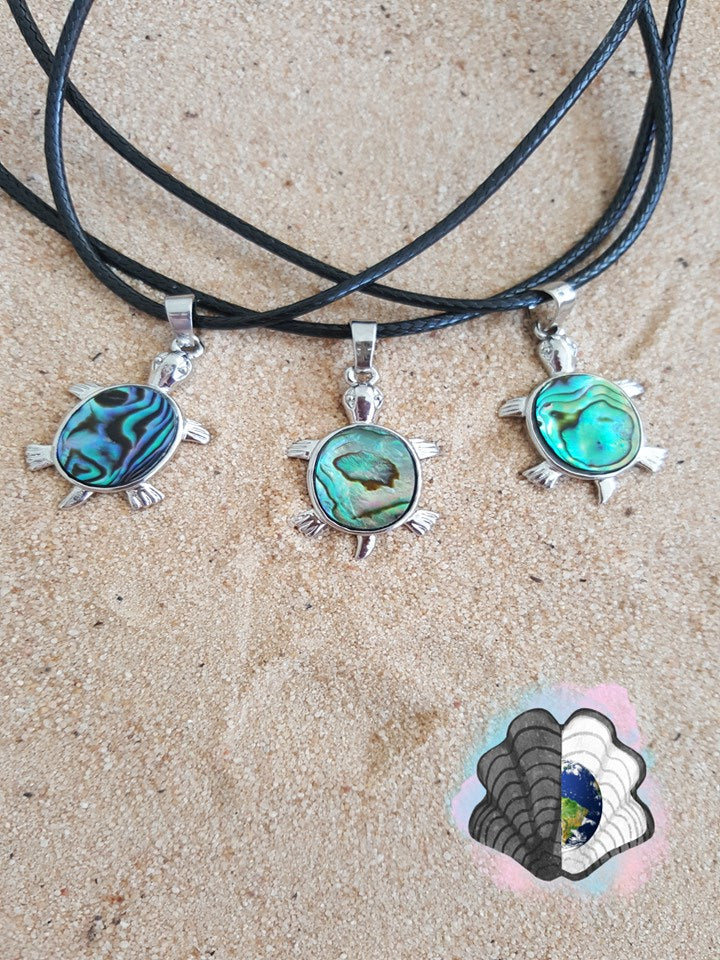 Abalone Shell and Turtle Spirit Necklace