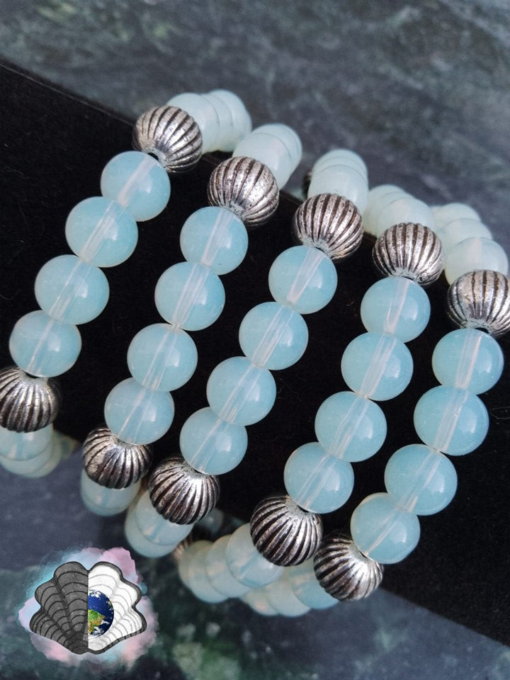 Opalite and Zodiac Sign Bracelets