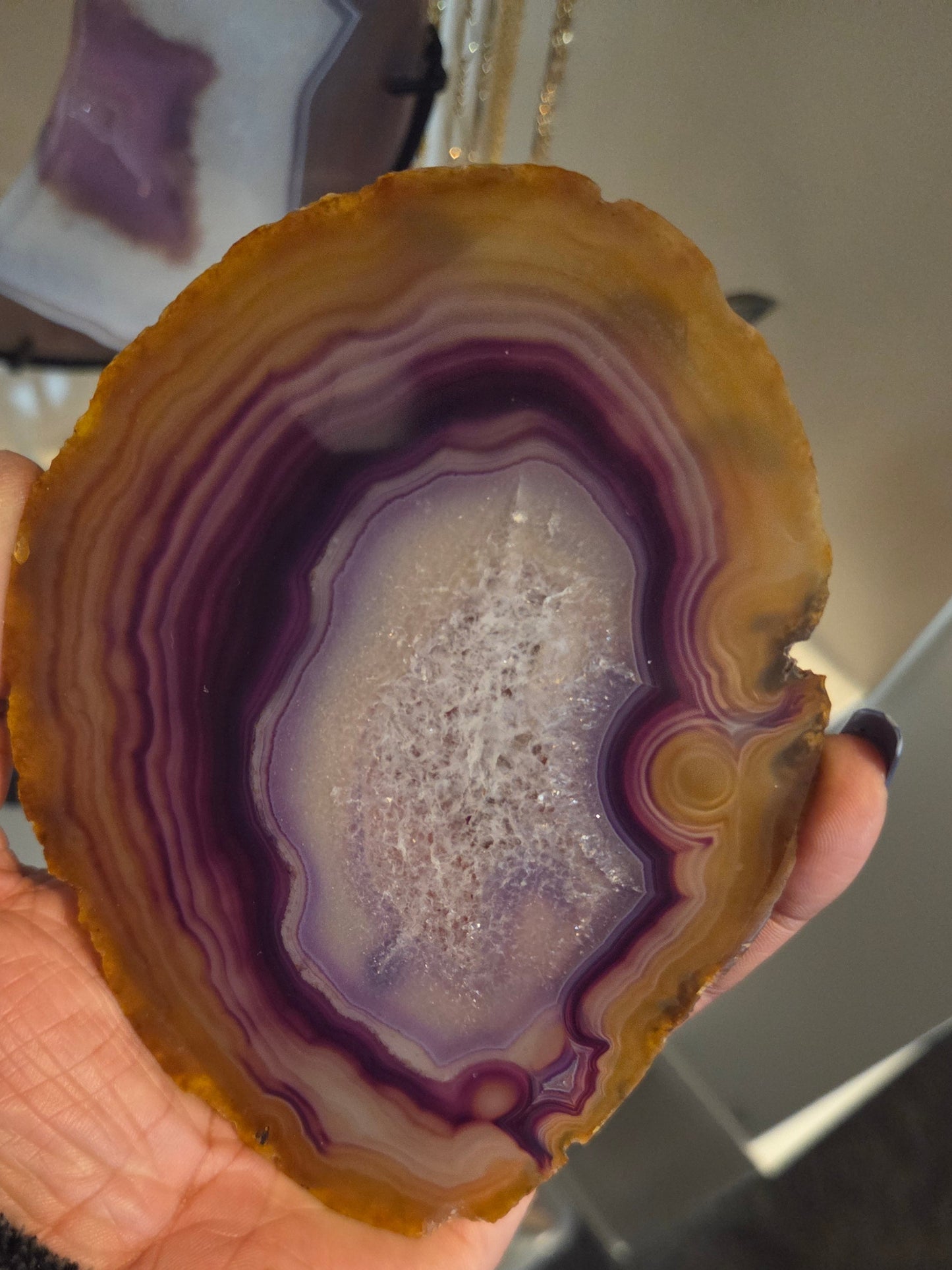 Dyed Agate slice