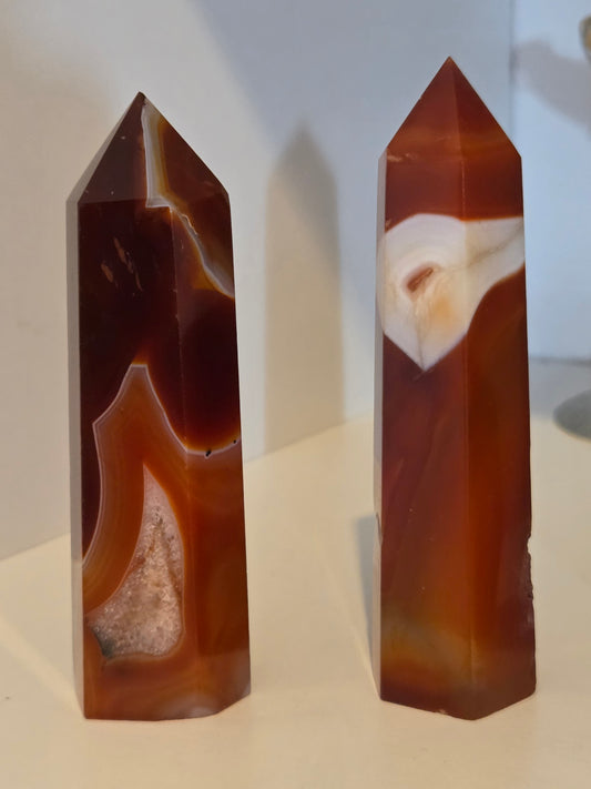 Carnelian towers.