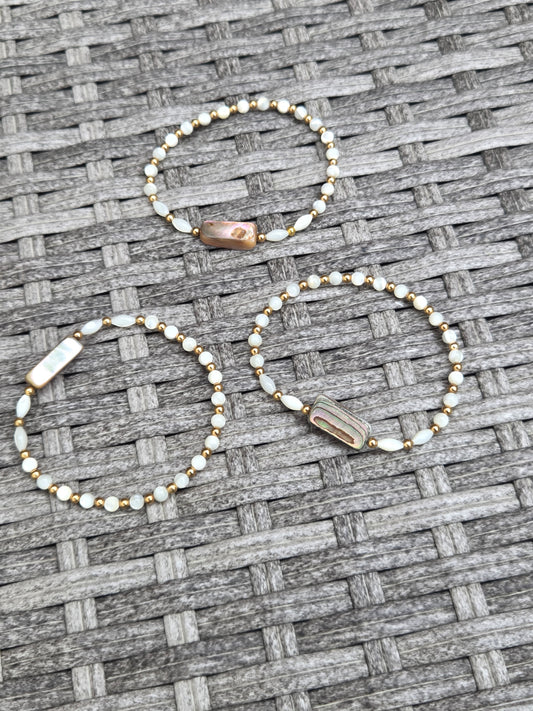 Abalone and mother of the pearl.