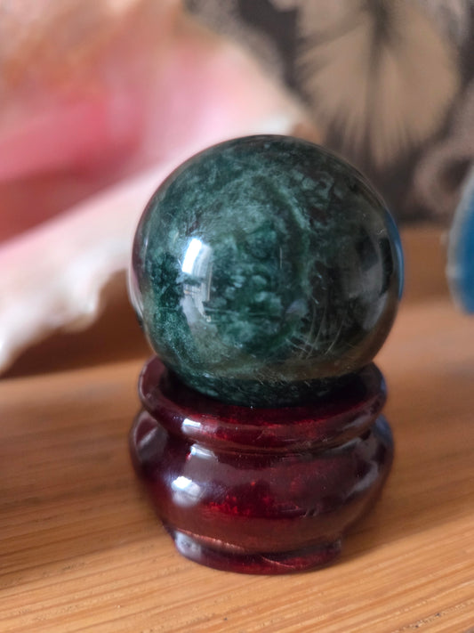 Carbonated Jade spheres.
