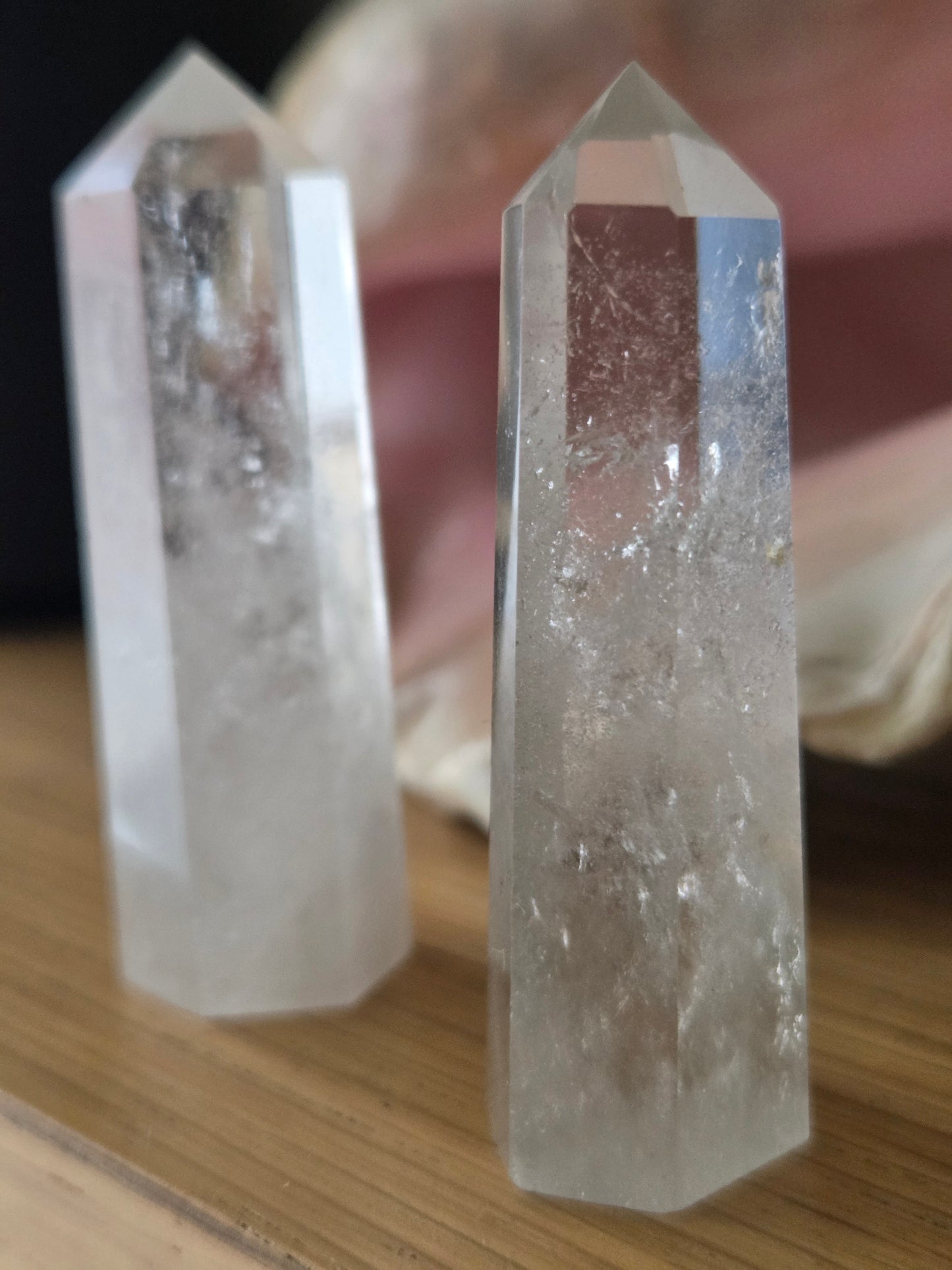 Clear Quartz tower.