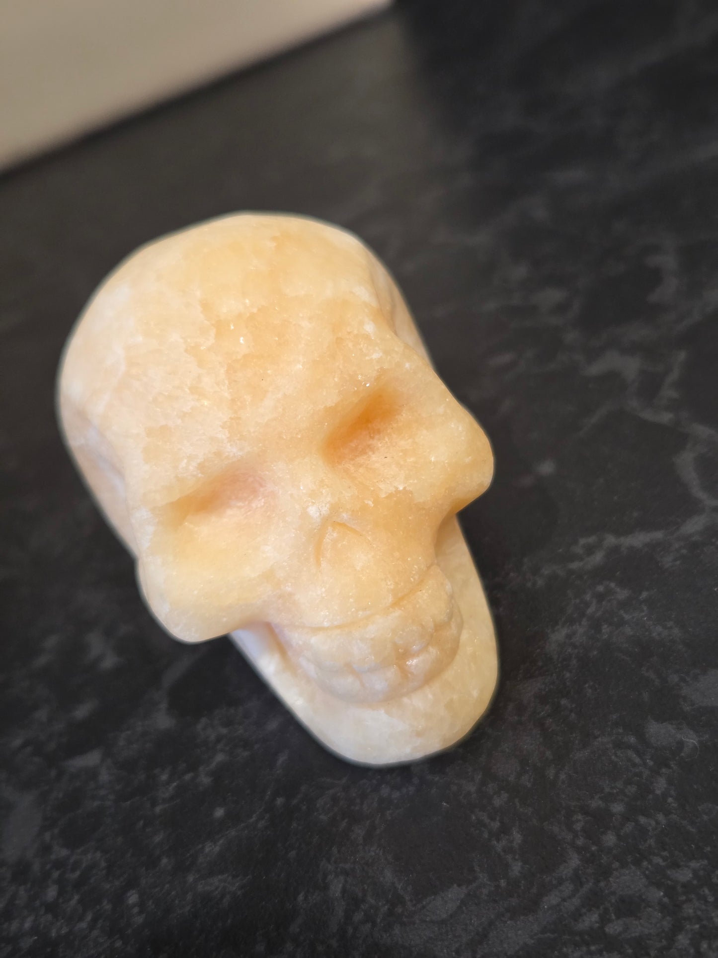 Yellow Calcite skulls