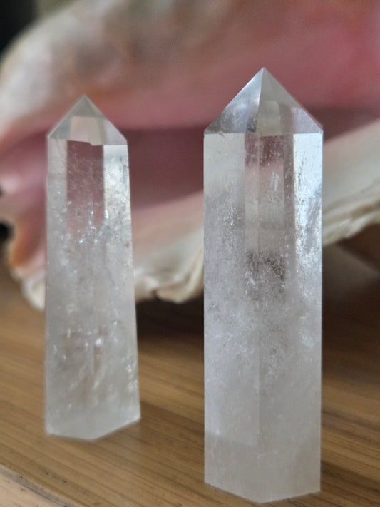 Clear Quartz tower.
