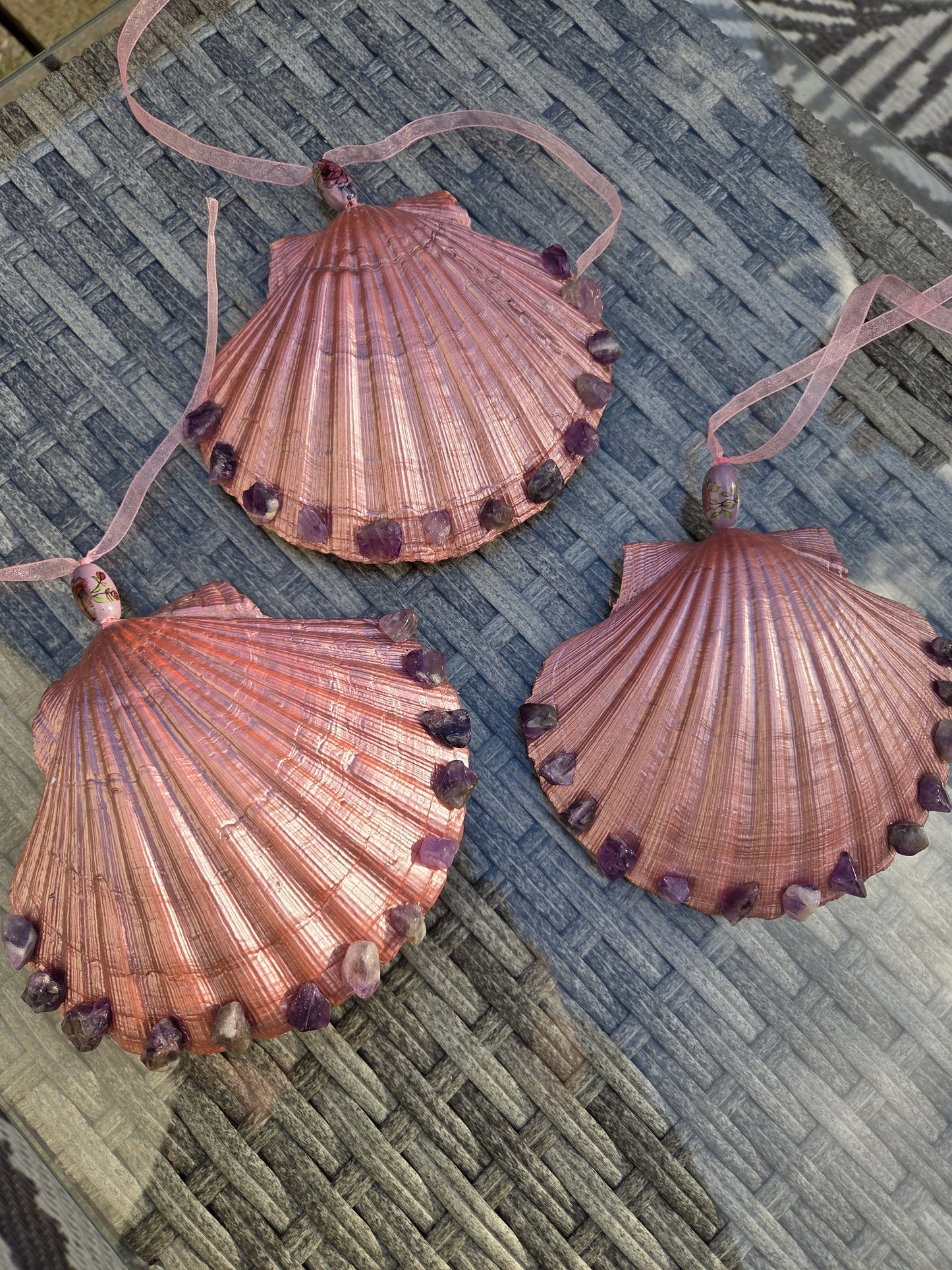 Christmas tree shell decorations.