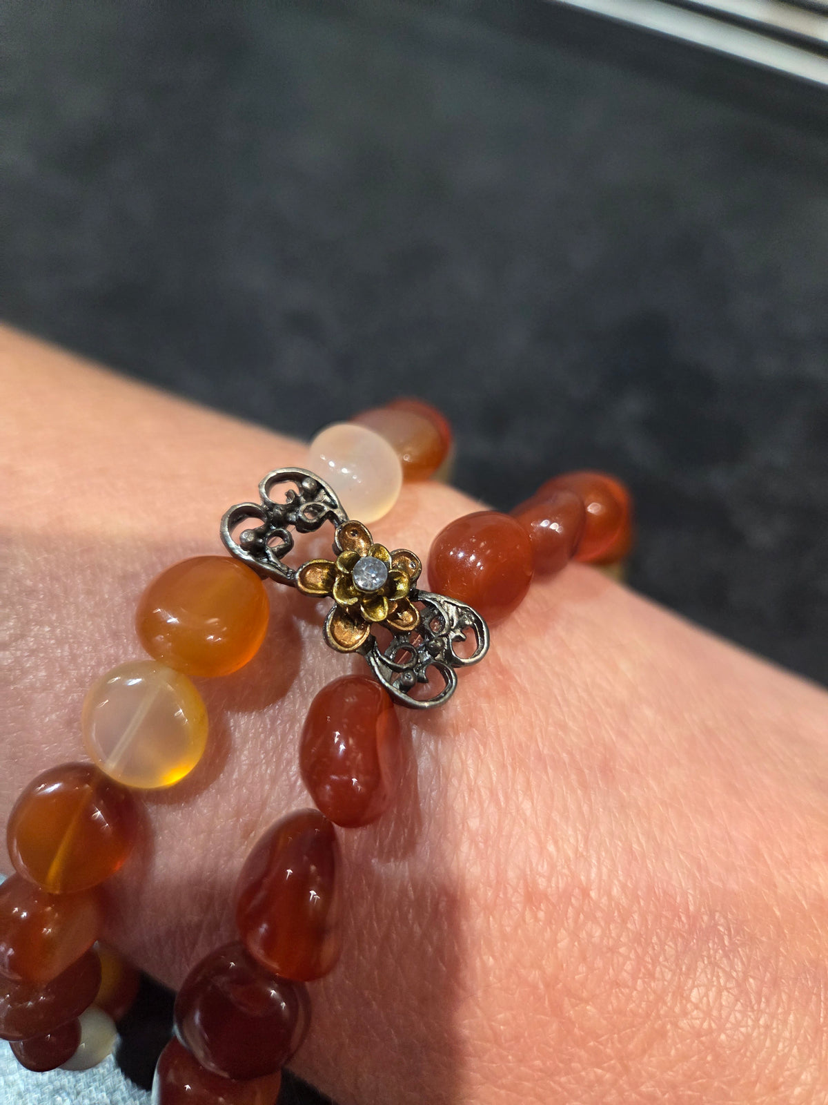Double Brazil Agate bracelets