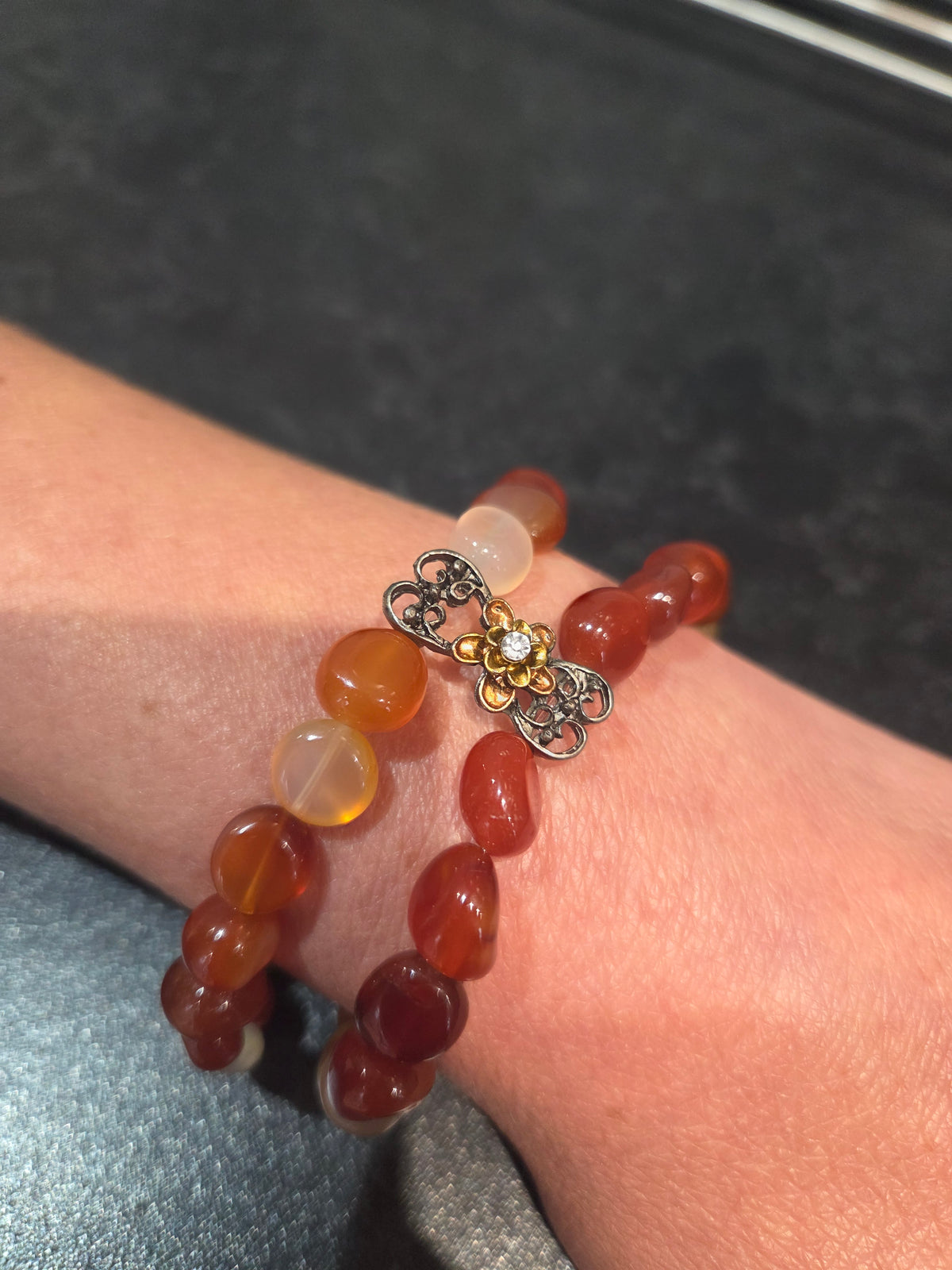 Double Brazil Agate bracelets