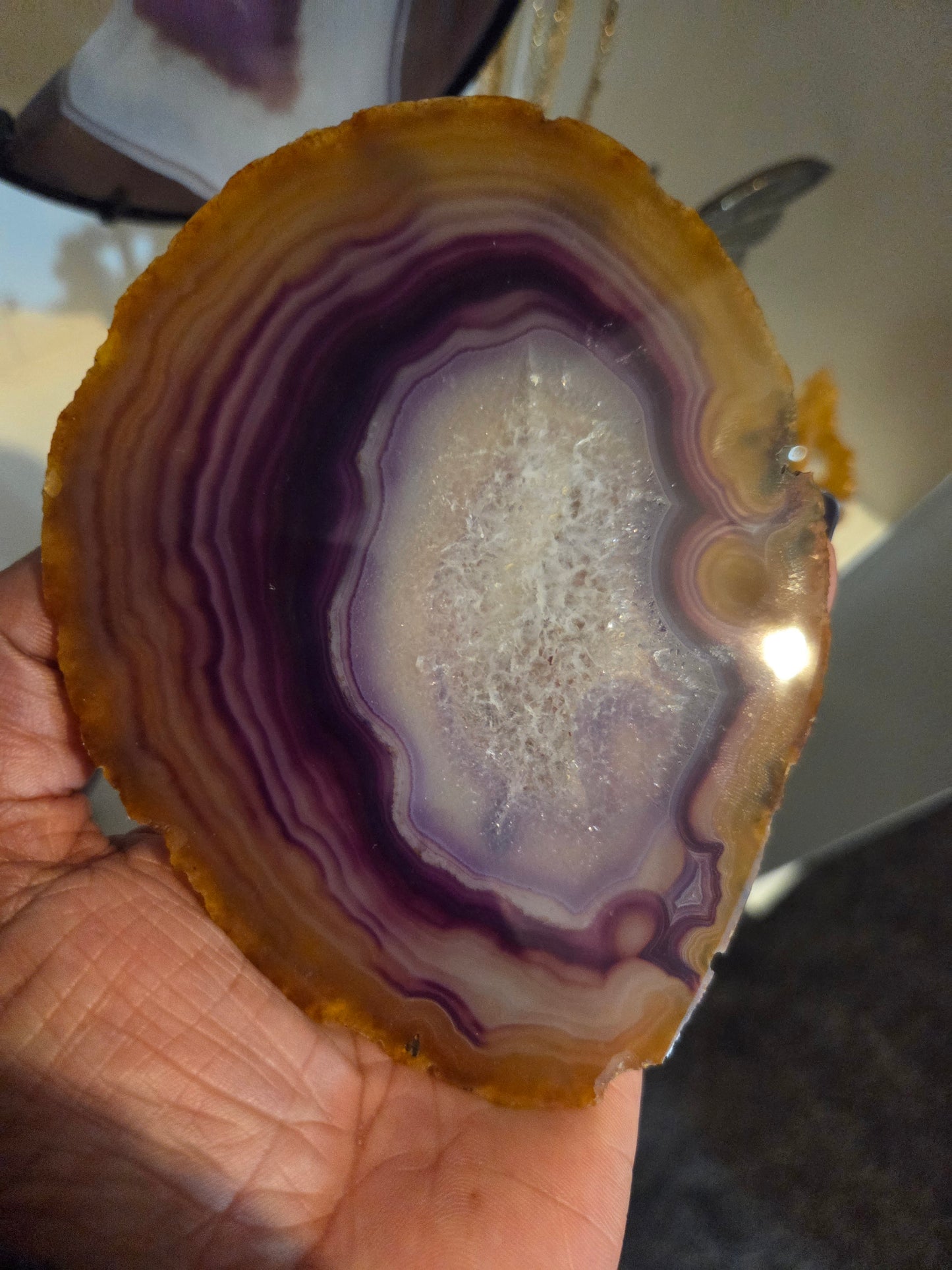 Dyed Agate slice