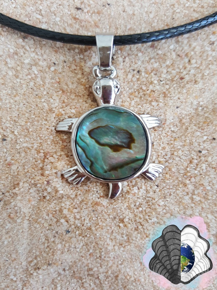 Abalone Shell and Turtle Spirit Necklace